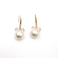 simple fashion pearl earrings bow sweet diamond alloy earringspicture10